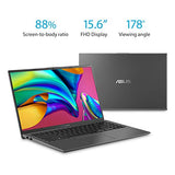2020 ASUS VivoBook 15 15.6 Inch FHD 1080P Laptop (AMD Ryzen 3 3200U up to 3.5GHz, 8GB DDR4 RAM, 256GB SSD, AMD Radeon Vega 3, Backlit Keyboard, FP Reader, WiFi, Bluetooth, HDMI, Windows 10) (Grey)